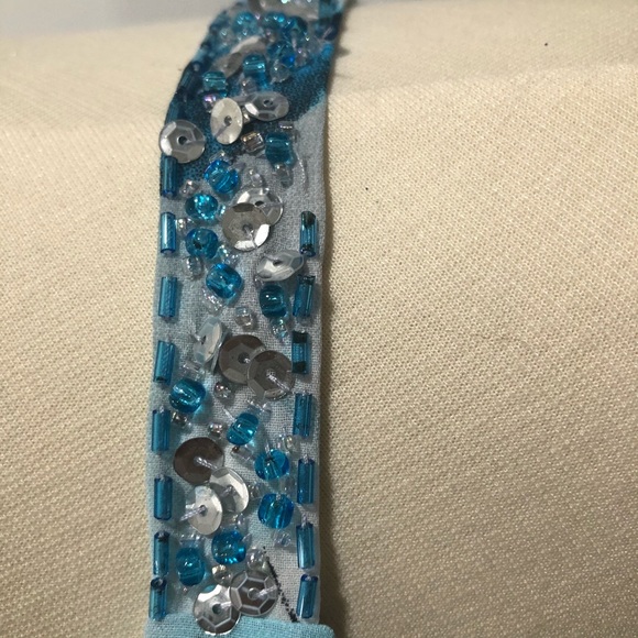 Expo New York Turquoise Floral Tank Top - Picture 3 of 5